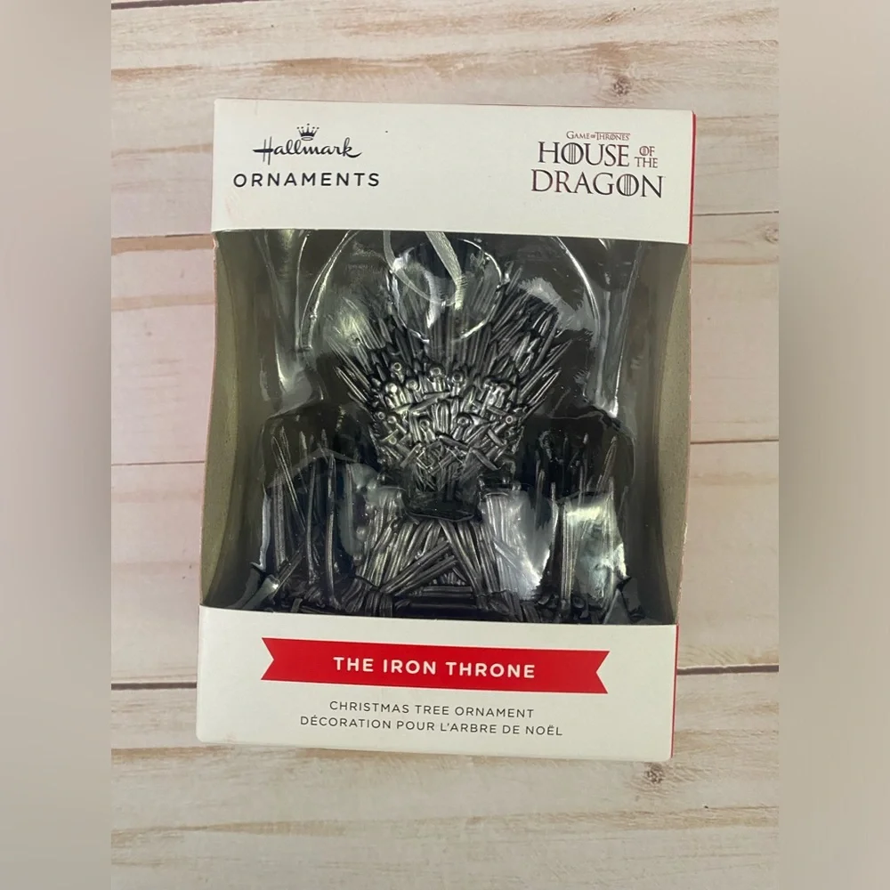 Hallmark House of the Dragon Iron Throne Christmas Ornament NEW in BOX